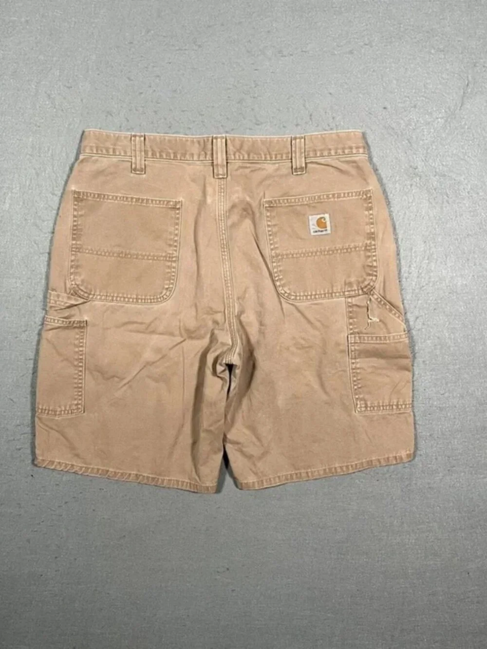 Carhartt Light Brown Carpenter Shorts Workwear W36 I10
